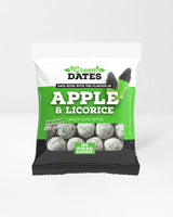 Dadelkugler med æble & lakrids