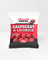 Dadelkugler med hindbær & lakrids