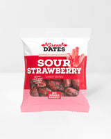 Candy Dates Sour Strawberry - slik dadler - dadler med smag af sur jordbær