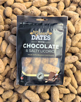 Dadler med belgisk chokolade & salt lakrids