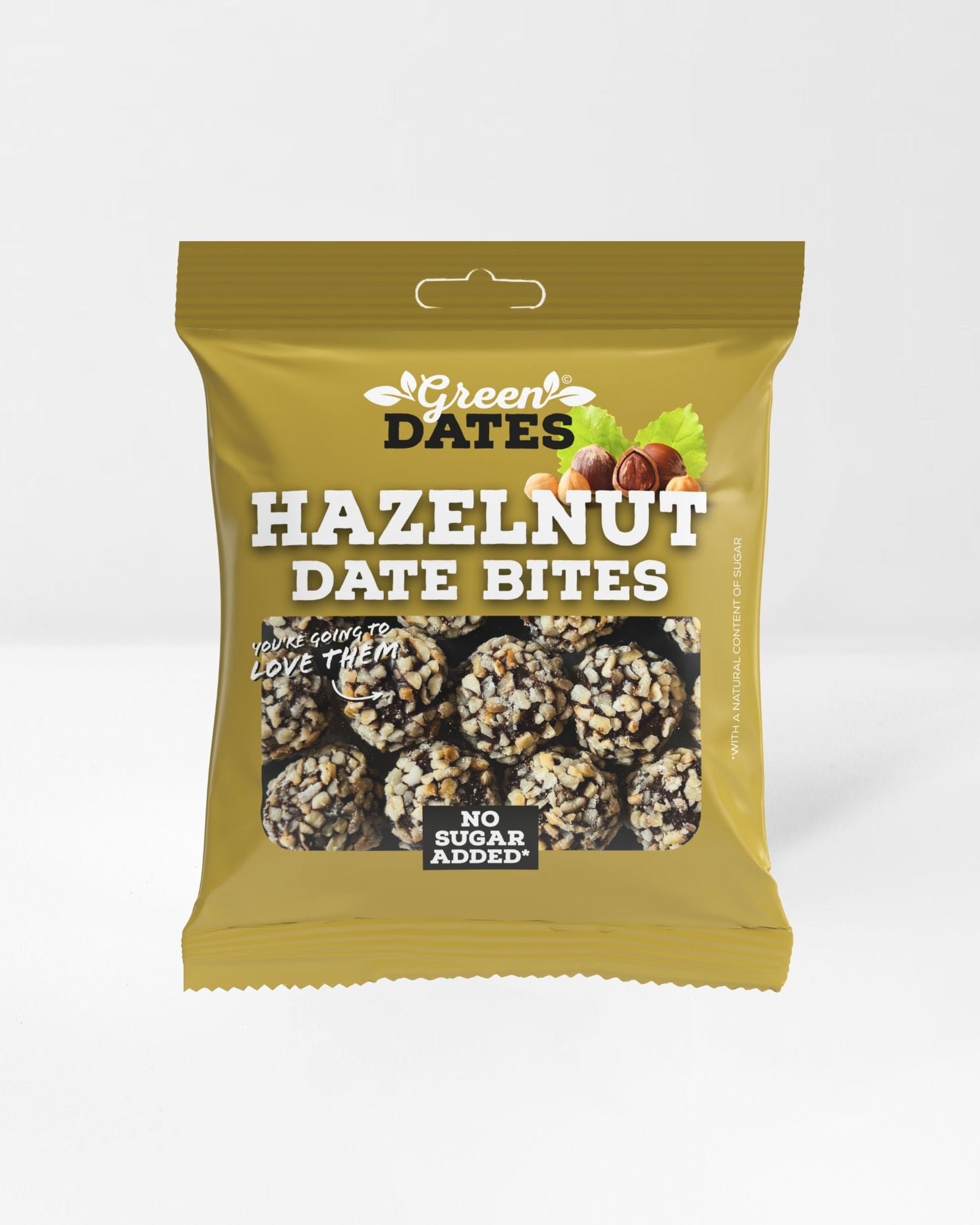 Hazelnut Date Bites Dadelkugler Med Hasseln d 70g Greendates dk 